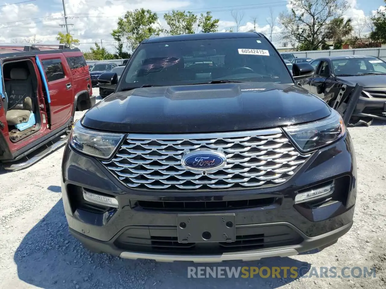 5 fotografías del automóvil dañado 1FM5K8HC7MGB00084 FORD EXPLORER 2021