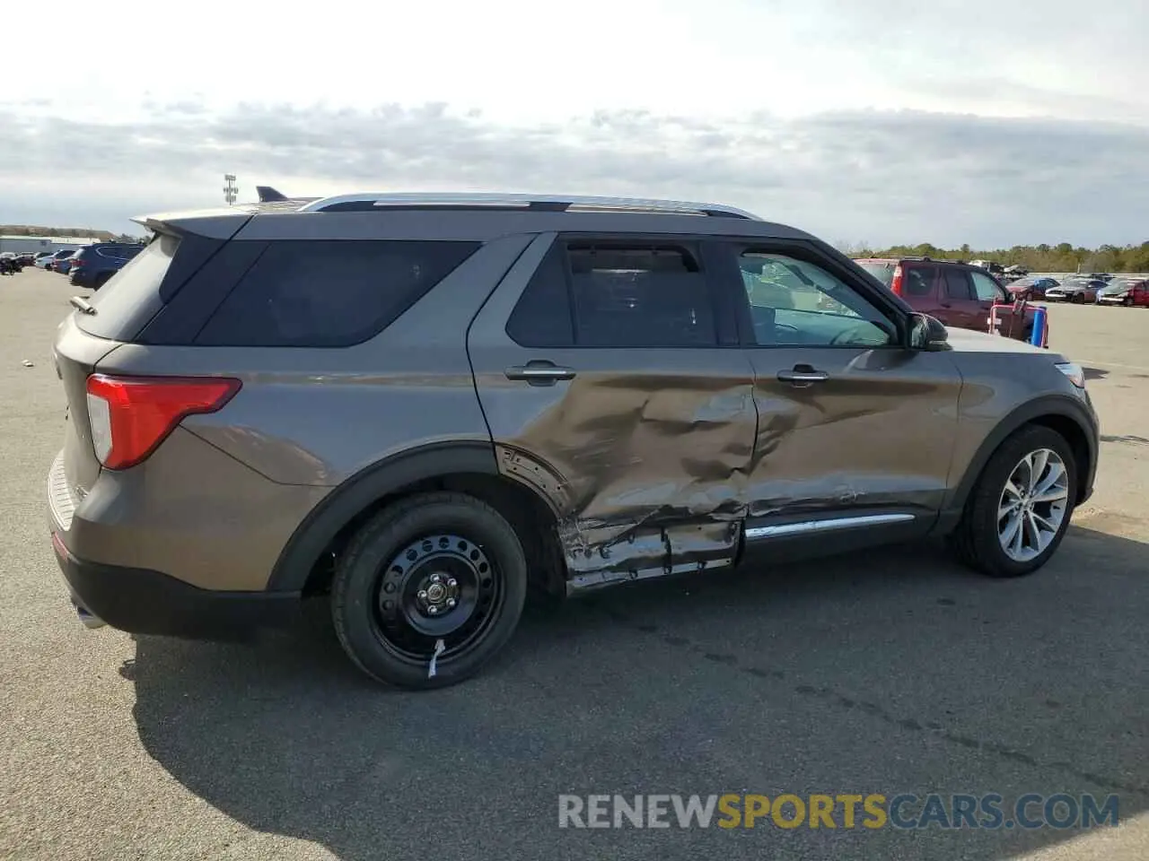 3 fotografías del automóvil dañado 1FM5K8HC8MGA32202 FORD EXPLORER 2021