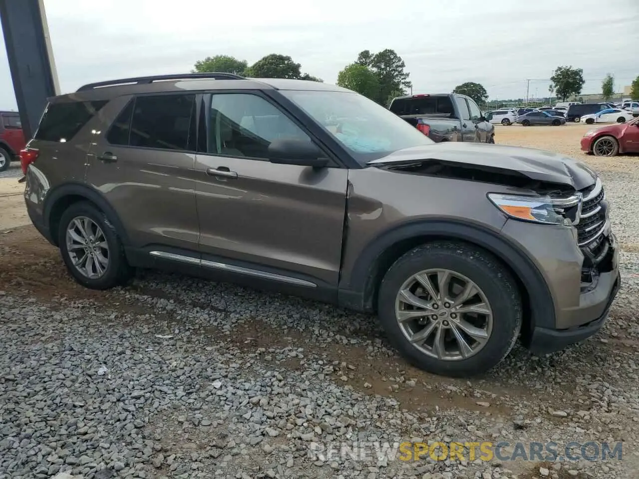 4 fotografías del automóvil dañado 1FMSK7DH1MGA37322 FORD EXPLORER 2021