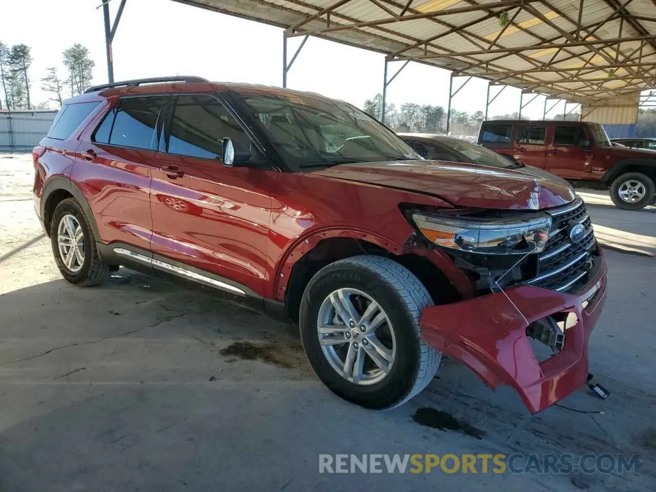 4 fotografías del automóvil dañado 1FMSK7DH2MGC14685 FORD EXPLORER 2021