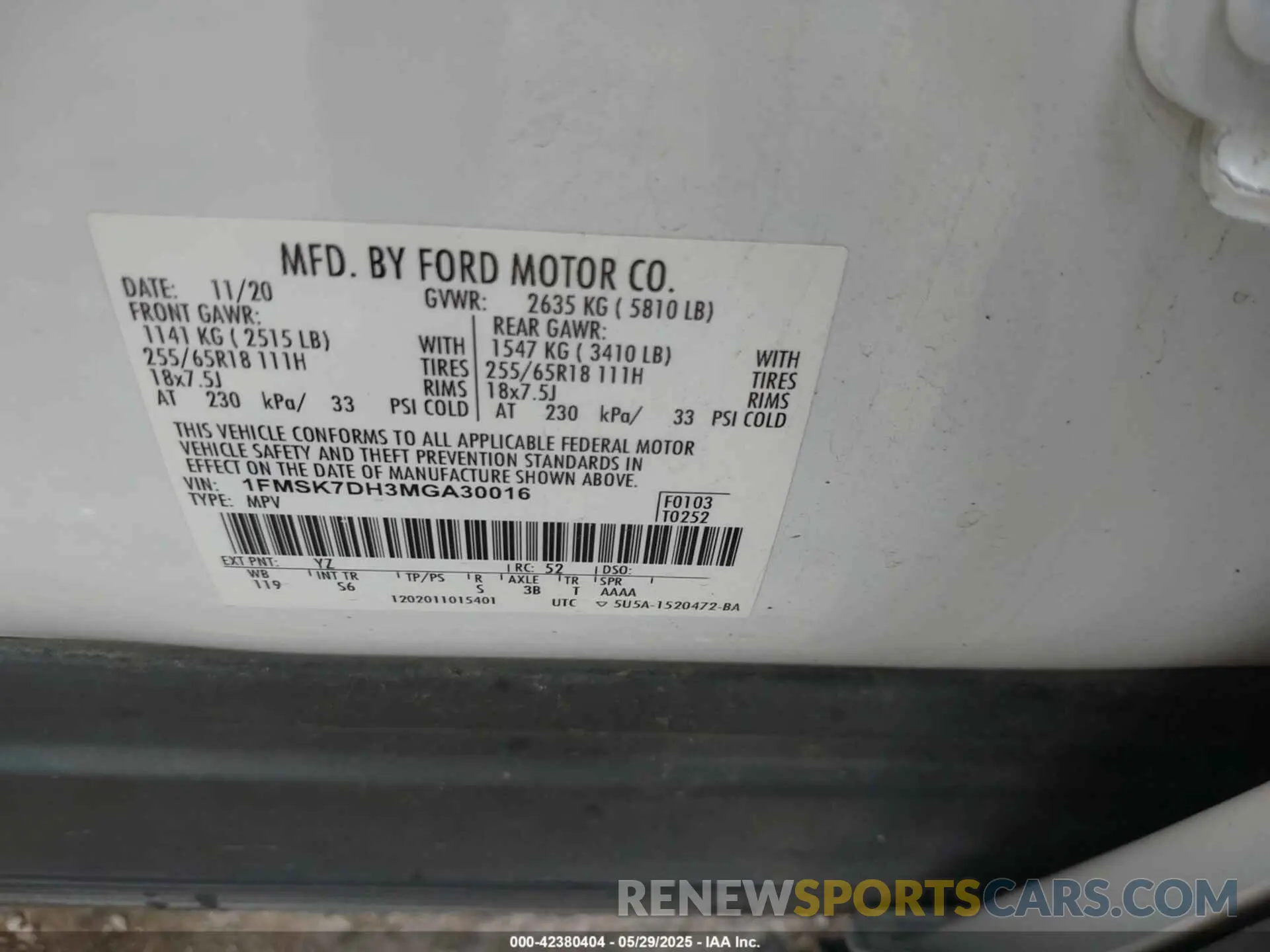 9 fotografías del automóvil dañado 1FMSK7DH3MGA30016 FORD EXPLORER 2021
