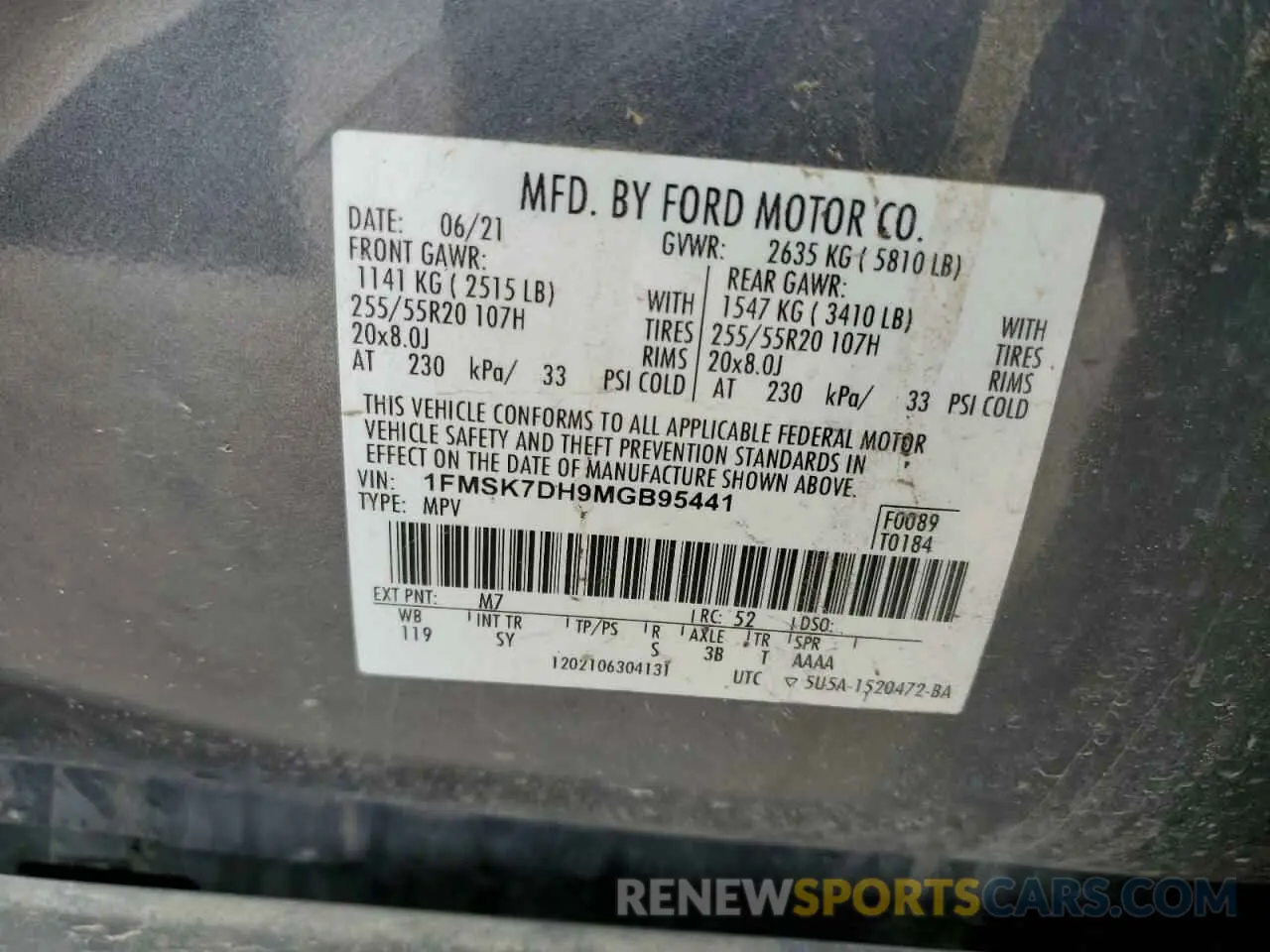 14 fotografías del automóvil dañado 1FMSK7DH9MGB95441 FORD EXPLORER 2021