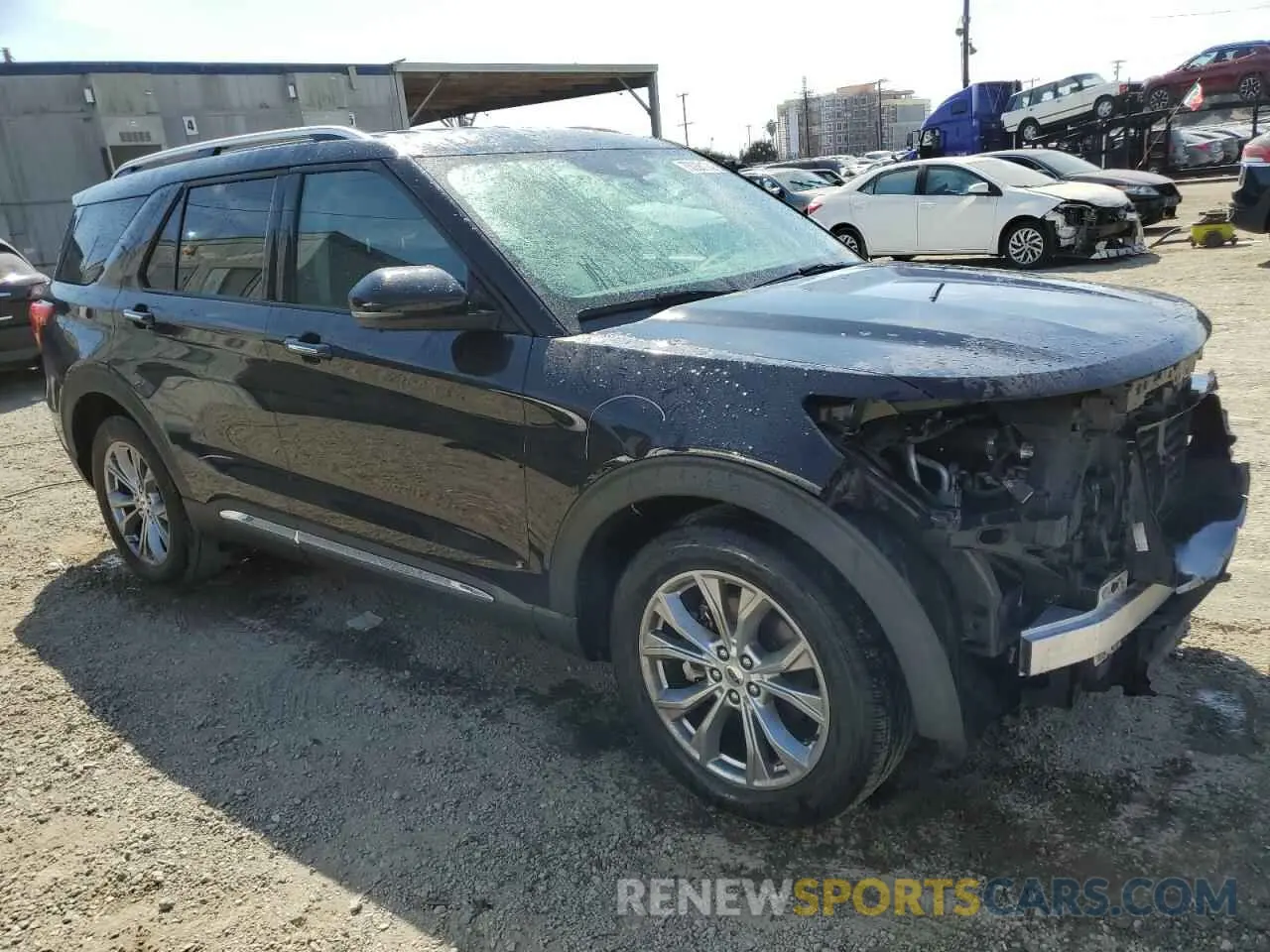 4 fotografías del automóvil dañado 1FMSK7FH3MGB03608 FORD EXPLORER 2021