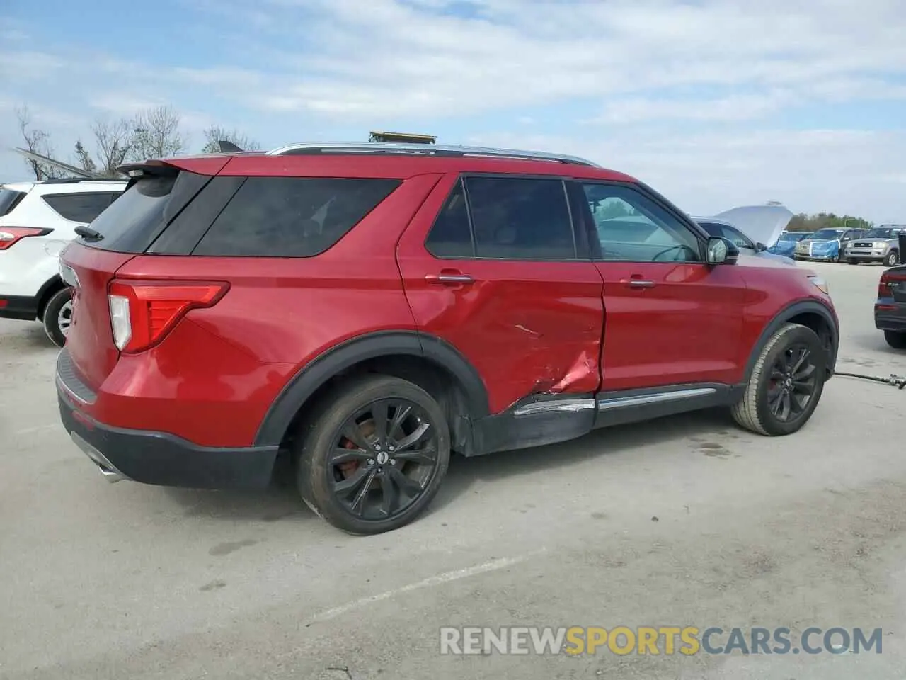 3 fotografías del automóvil dañado 1FMSK7FH9MGB36001 FORD EXPLORER 2021
