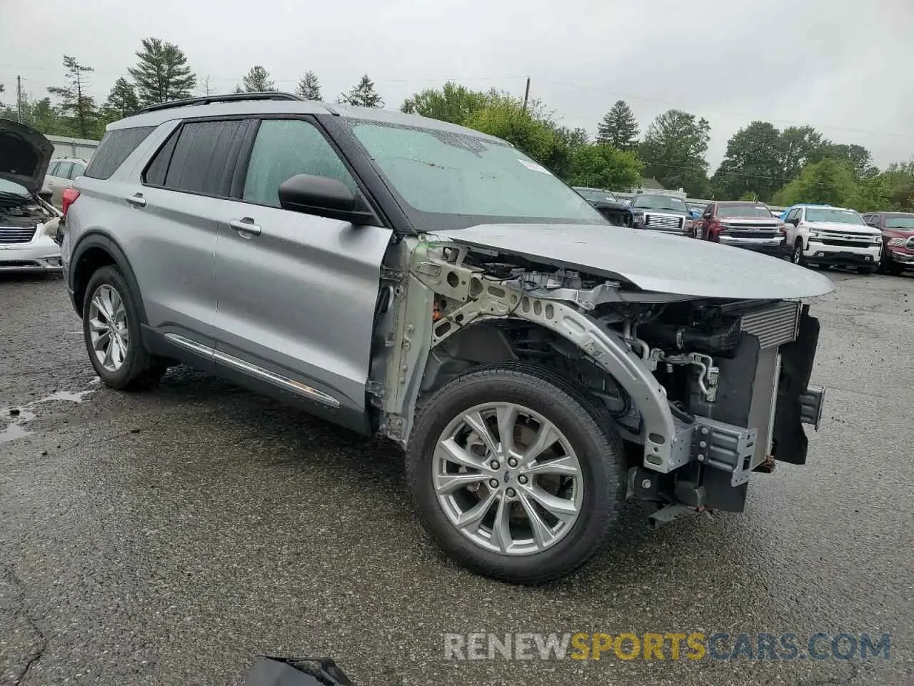 4 fotografías del automóvil dañado 1FMSK8DH8MGA91190 FORD EXPLORER 2021
