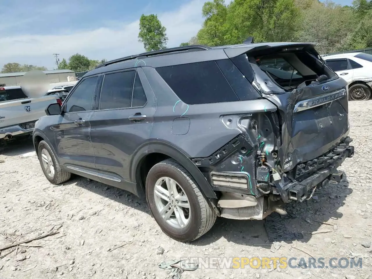 2 fotografías del automóvil dañado 1FMSK8DHXMGB19958 FORD EXPLORER 2021