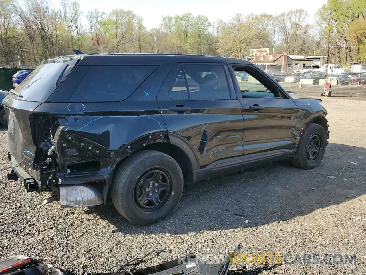 3 fotografías del automóvil dañado 1FM5K8AW7NNA13612 FORD EXPLORER 2022