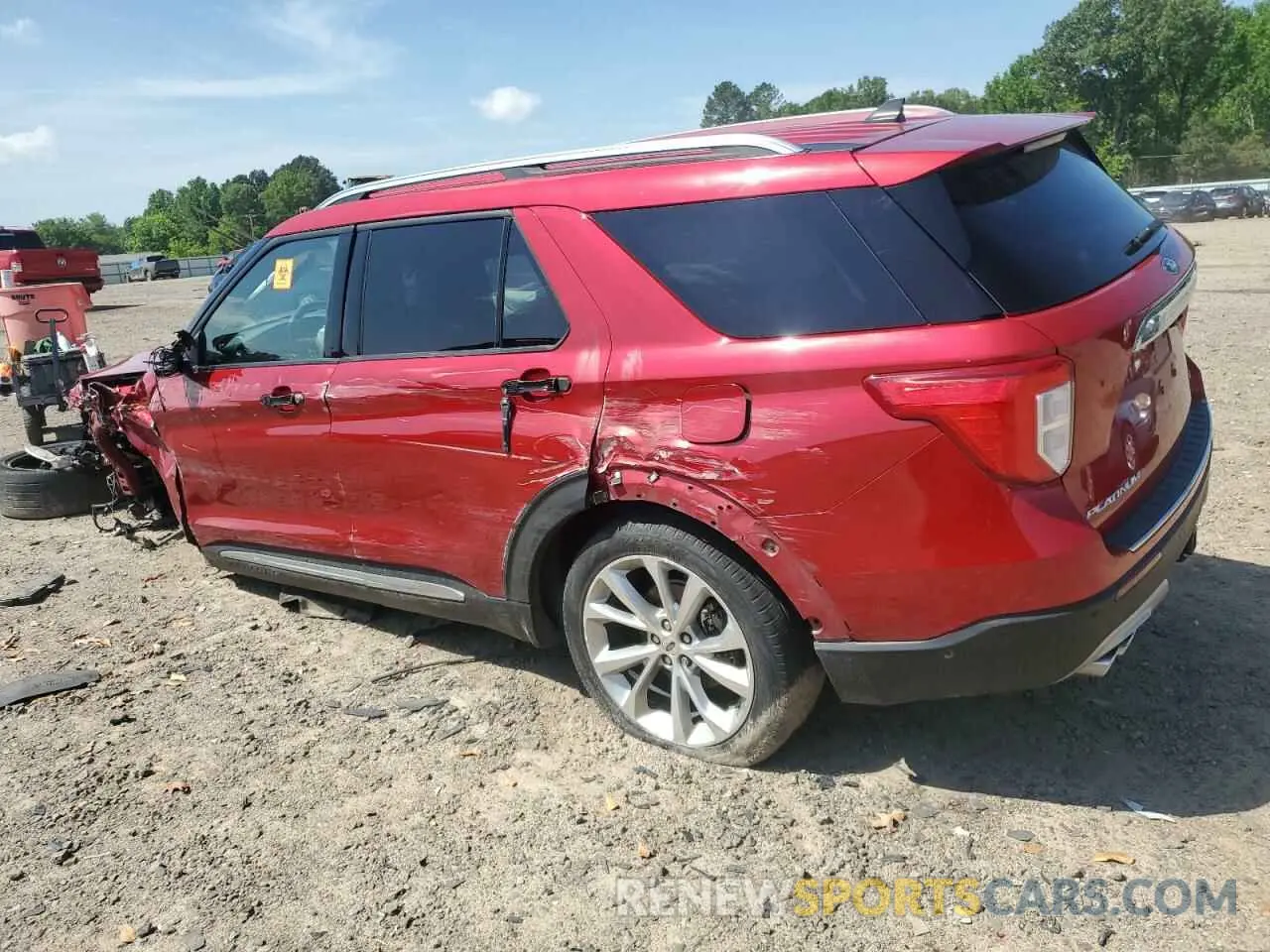 2 fotografías del automóvil dañado 1FM5K8HC9NGA75383 FORD EXPLORER 2022