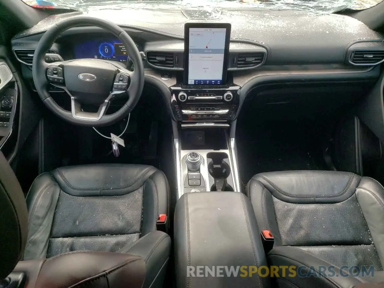 8 fotografías del automóvil dañado 1FM5K8HW0NNA08189 FORD EXPLORER 2022