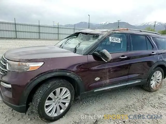 14 fotografías del automóvil dañado 1FM5K8LC9NGA53455 FORD EXPLORER 2022