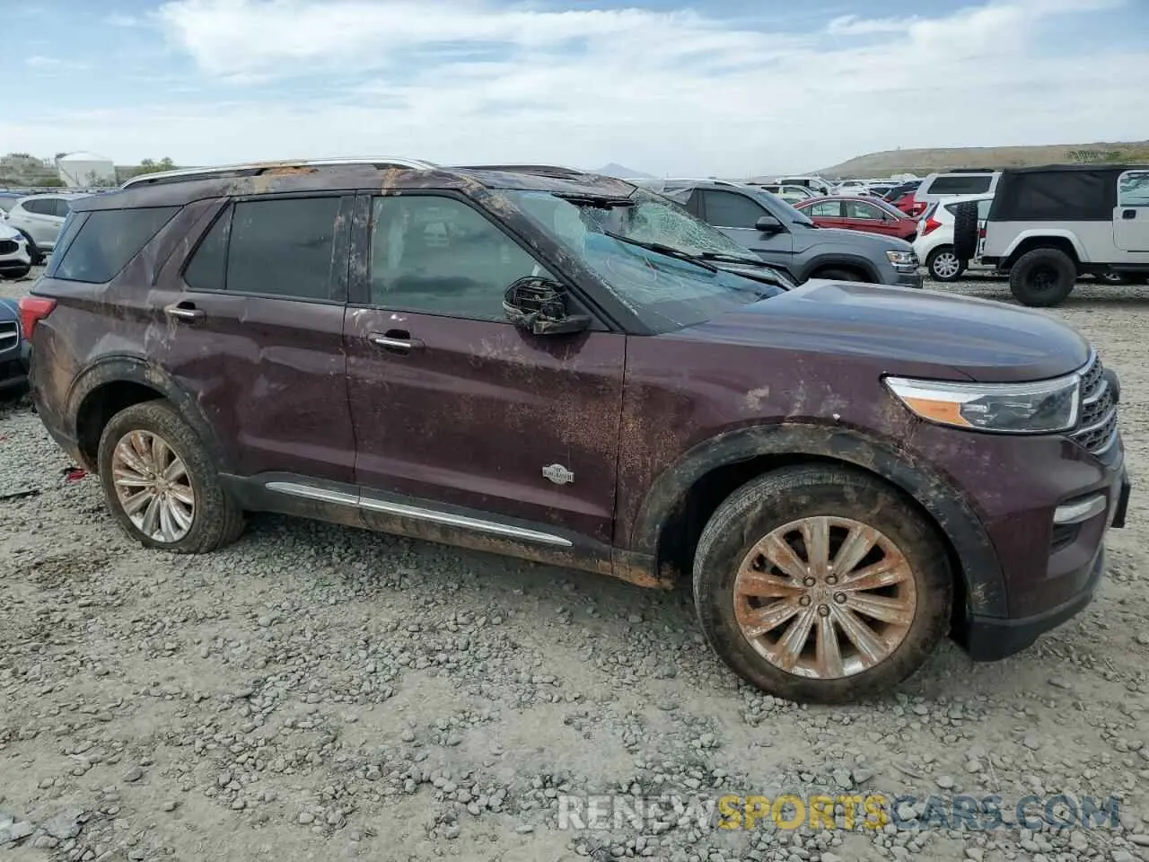 4 fotografías del automóvil dañado 1FM5K8LC9NGA53455 FORD EXPLORER 2022