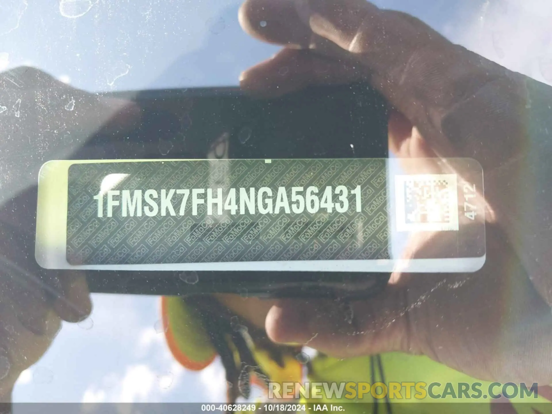 9 fotografías del automóvil dañado 1FMSK7FH4NGA56431 FORD EXPLORER 2022