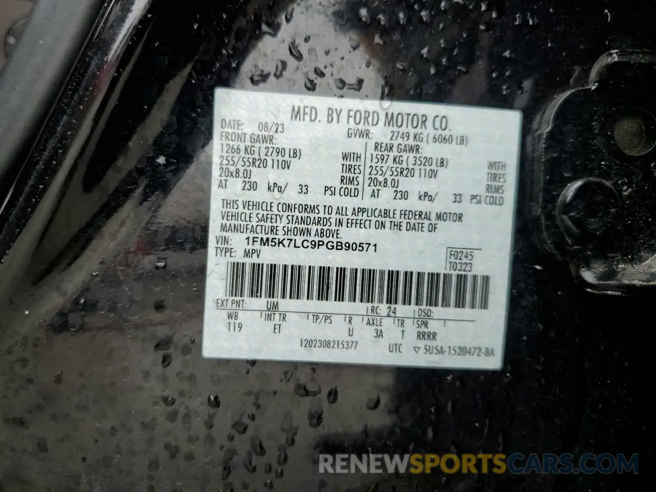 14 fotografías del automóvil dañado 1FM5K7LC9PGB90571 FORD EXPLORER 2023