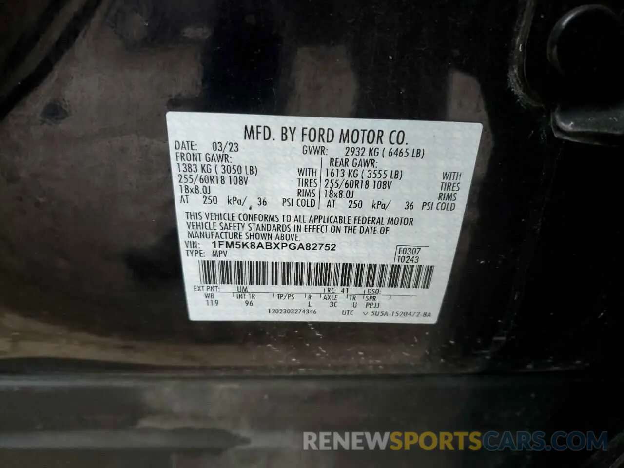 13 fotografías del automóvil dañado 1FM5K8ABXPGA82752 FORD EXPLORER 2023