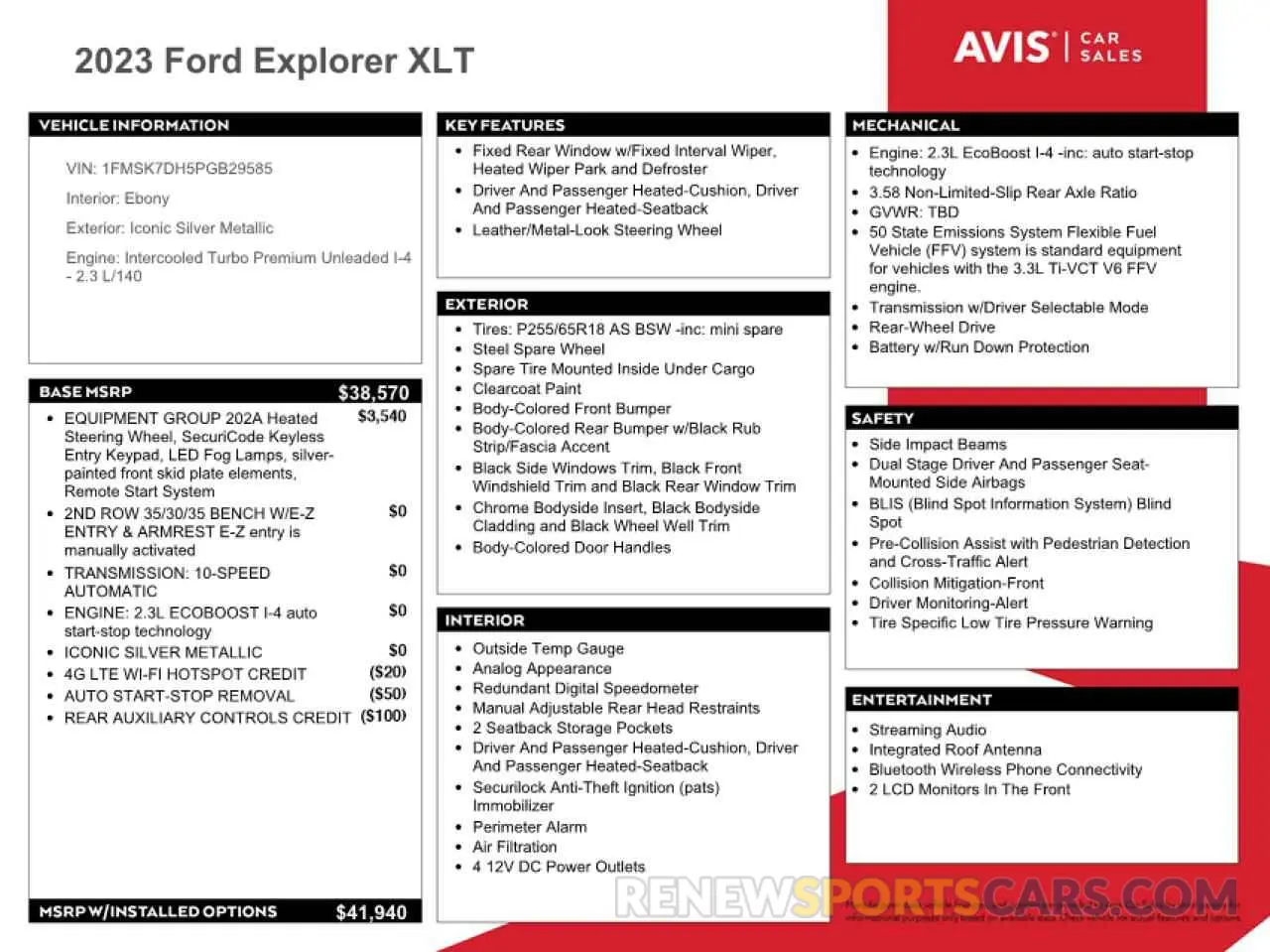 13 fotografías del automóvil dañado 1FMSK7DH5PGB29585 FORD EXPLORER 2023