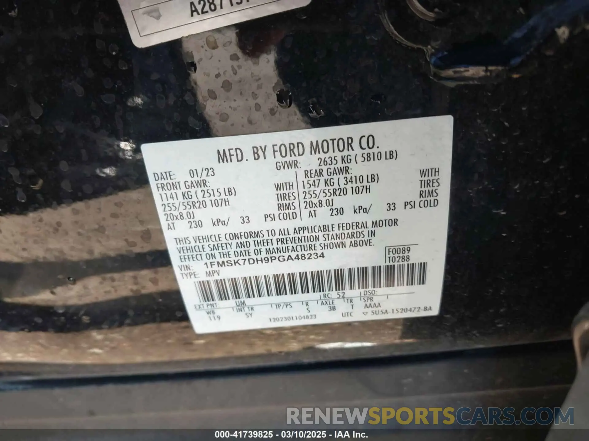 9 fotografías del automóvil dañado 1FMSK7DH9PGA48234 FORD EXPLORER 2023