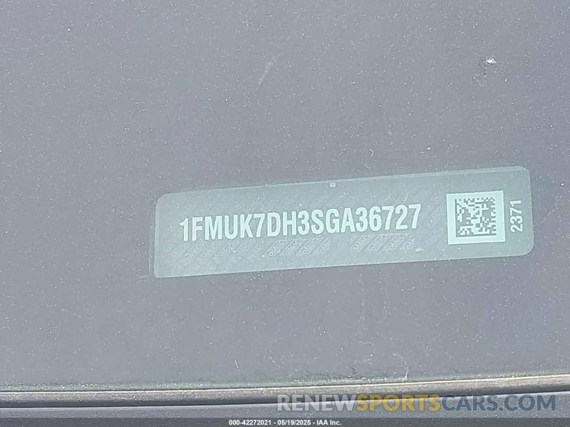 9 fotografías del automóvil dañado 1FMUK7DH3SGA36727 FORD EXPLORER 2025