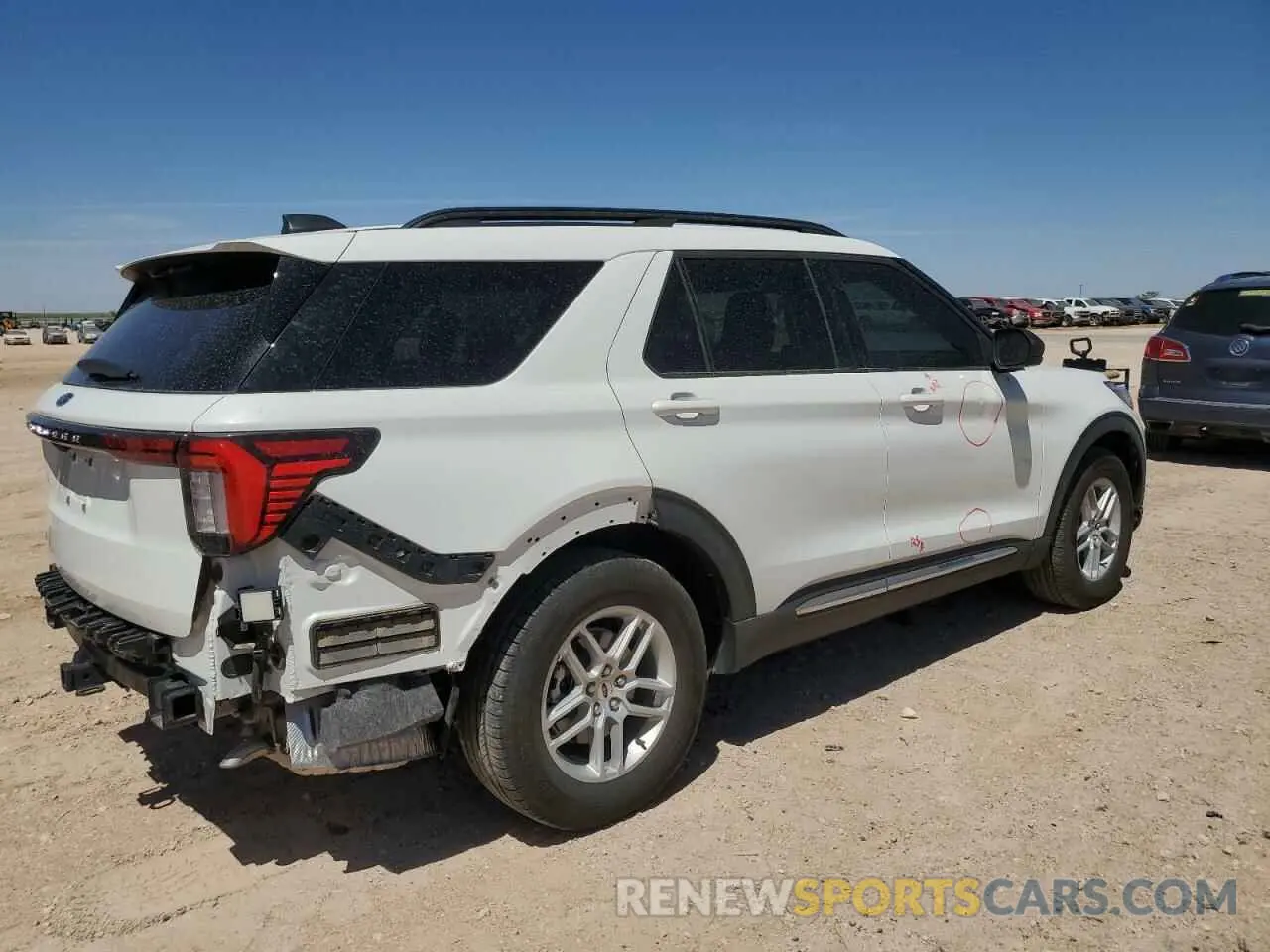 3 fotografías del automóvil dañado 1FMUK7DH1SGA05685 FORD EXPLORER A 2025