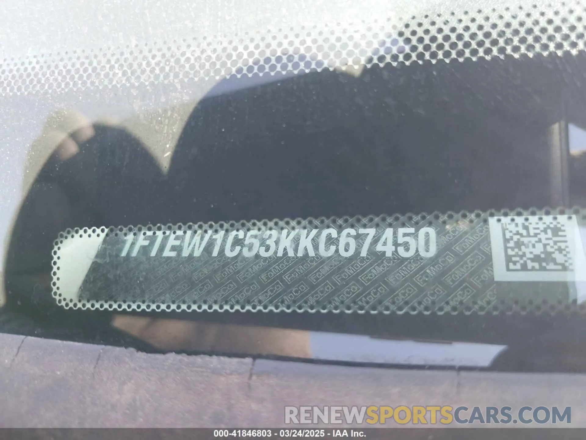 9 fotografías del automóvil dañado 1FTEW1C53KKC67450 FORD F-150 2019