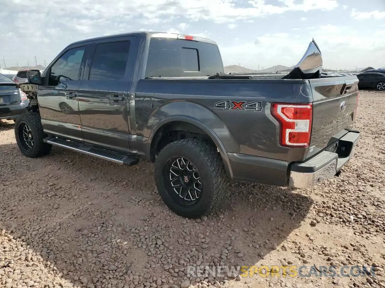 2 fotografías del automóvil dañado 1FTEW1E42KKF19063 FORD F-150 2019