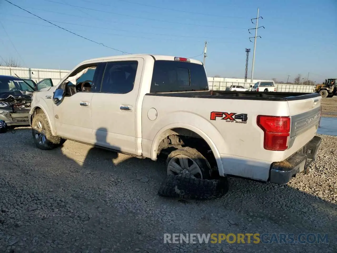 2 fotografías del automóvil dañado 1FTEW1E46KFC30549 FORD F-150 2019