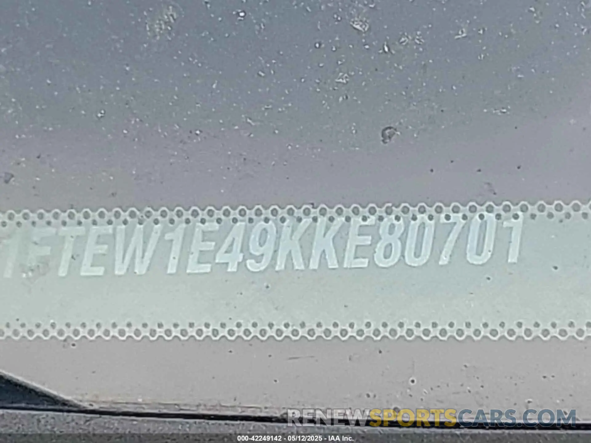 9 fotografías del automóvil dañado 1FTEW1E49KKE80701 FORD F-150 2019