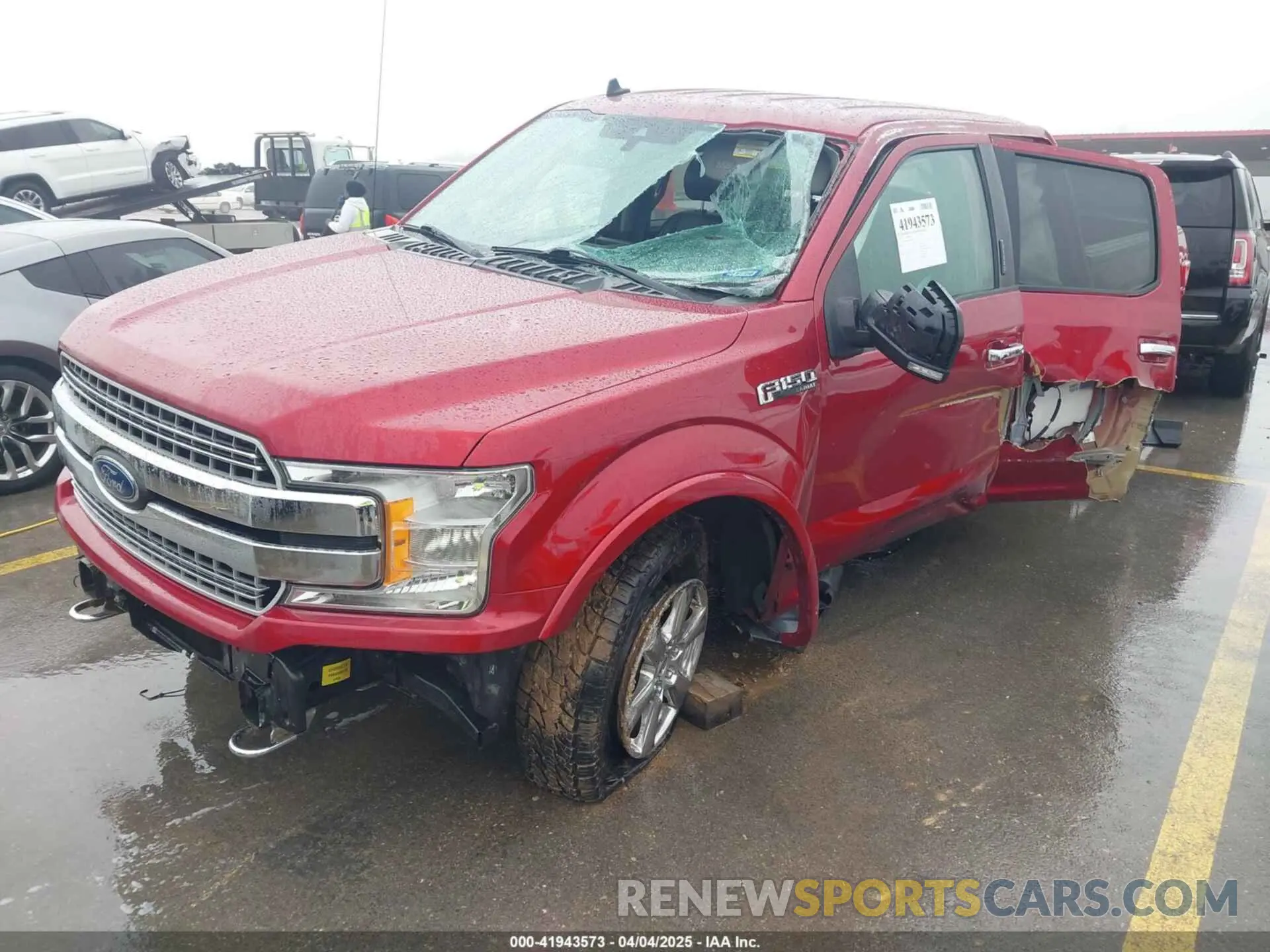2 fotografías del automóvil dañado 1FTEW1E4XKKF31963 FORD F-150 2019