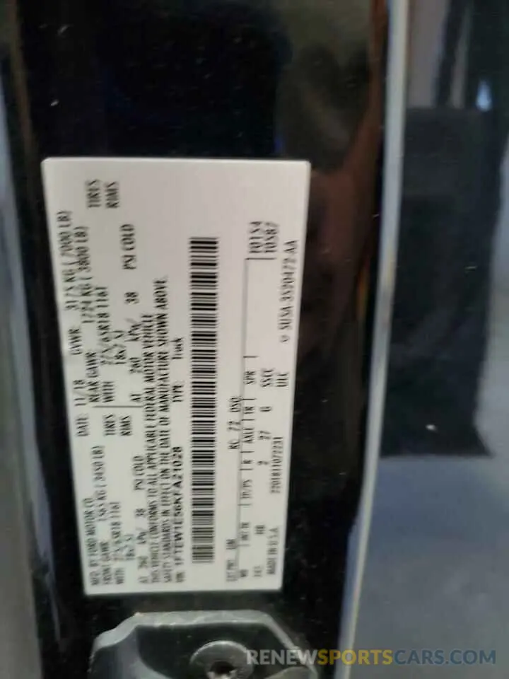 12 fotografías del automóvil dañado 1FTEW1E56KFA21028 FORD F-150 2019