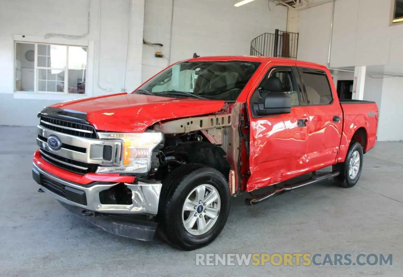 2 fotografías del automóvil dañado 1FTEW1E5XKFB18538 FORD F-150 2019