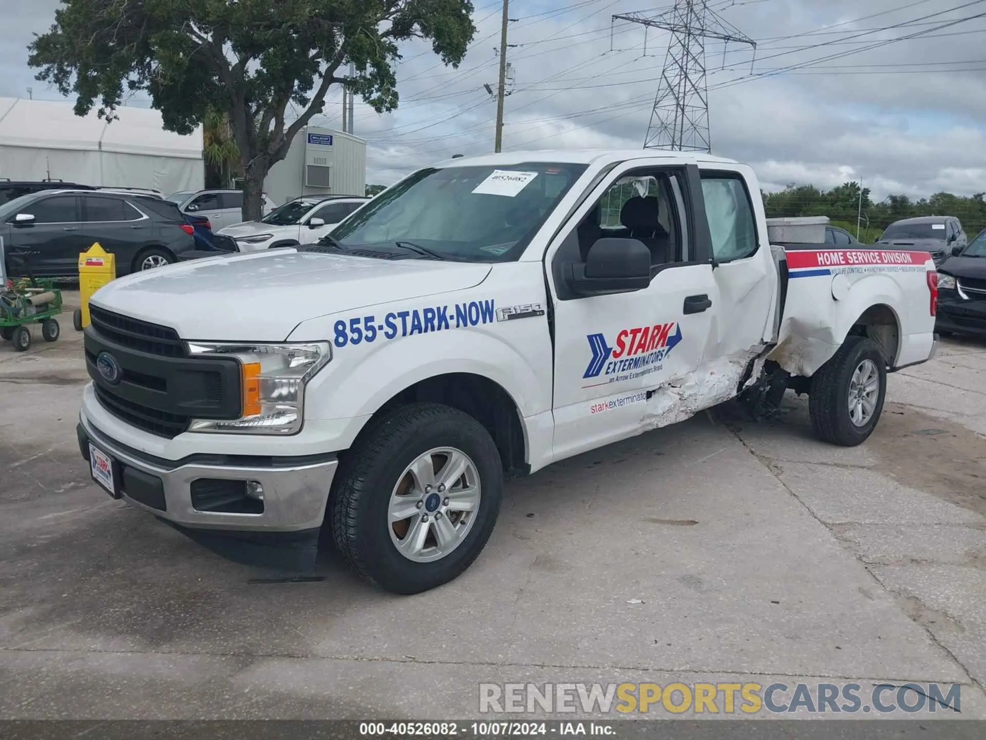 2 fotografías del automóvil dañado 1FTEX1CB0KKE51747 FORD F-150 2019