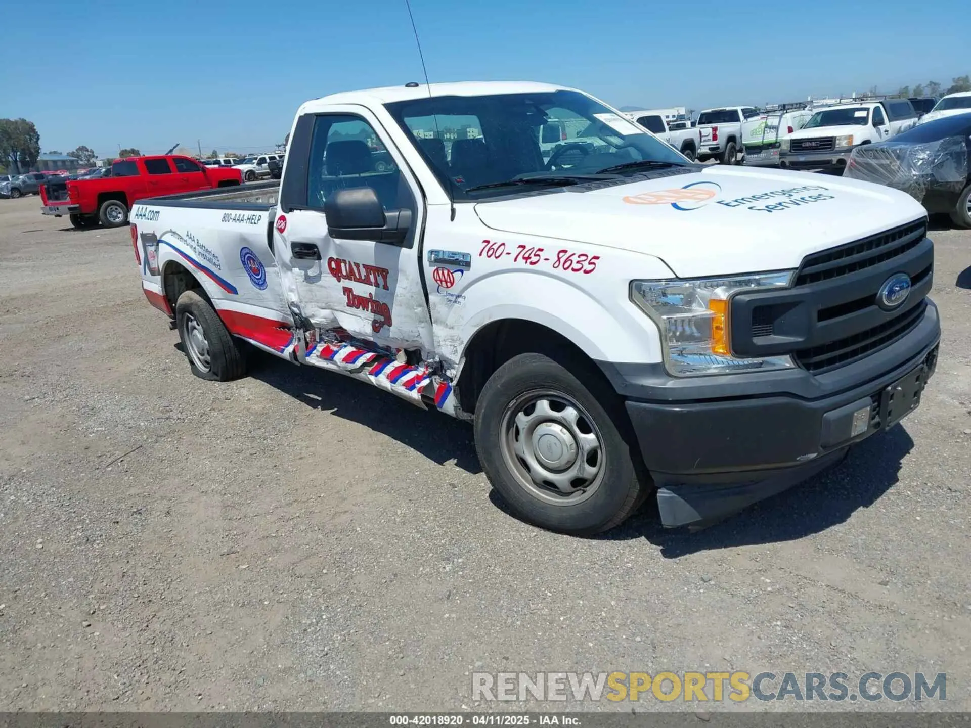 1 fotografías del automóvil dañado 1FTMF1CB3KKC86887 FORD F-150 2019