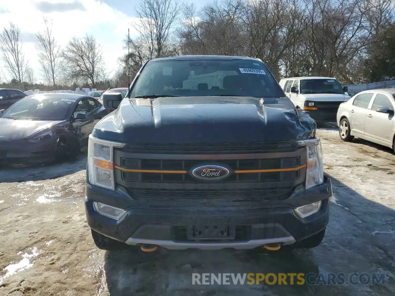 5 fotografías del automóvil dañado 1FTEW1E89MFC67083 FORD F-150 2021