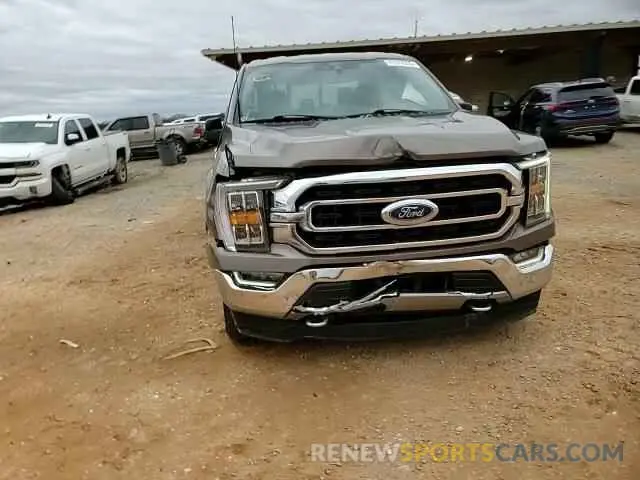 10 fotografías del automóvil dañado 1FTEW1EP9MFD04477 FORD F-150 2021