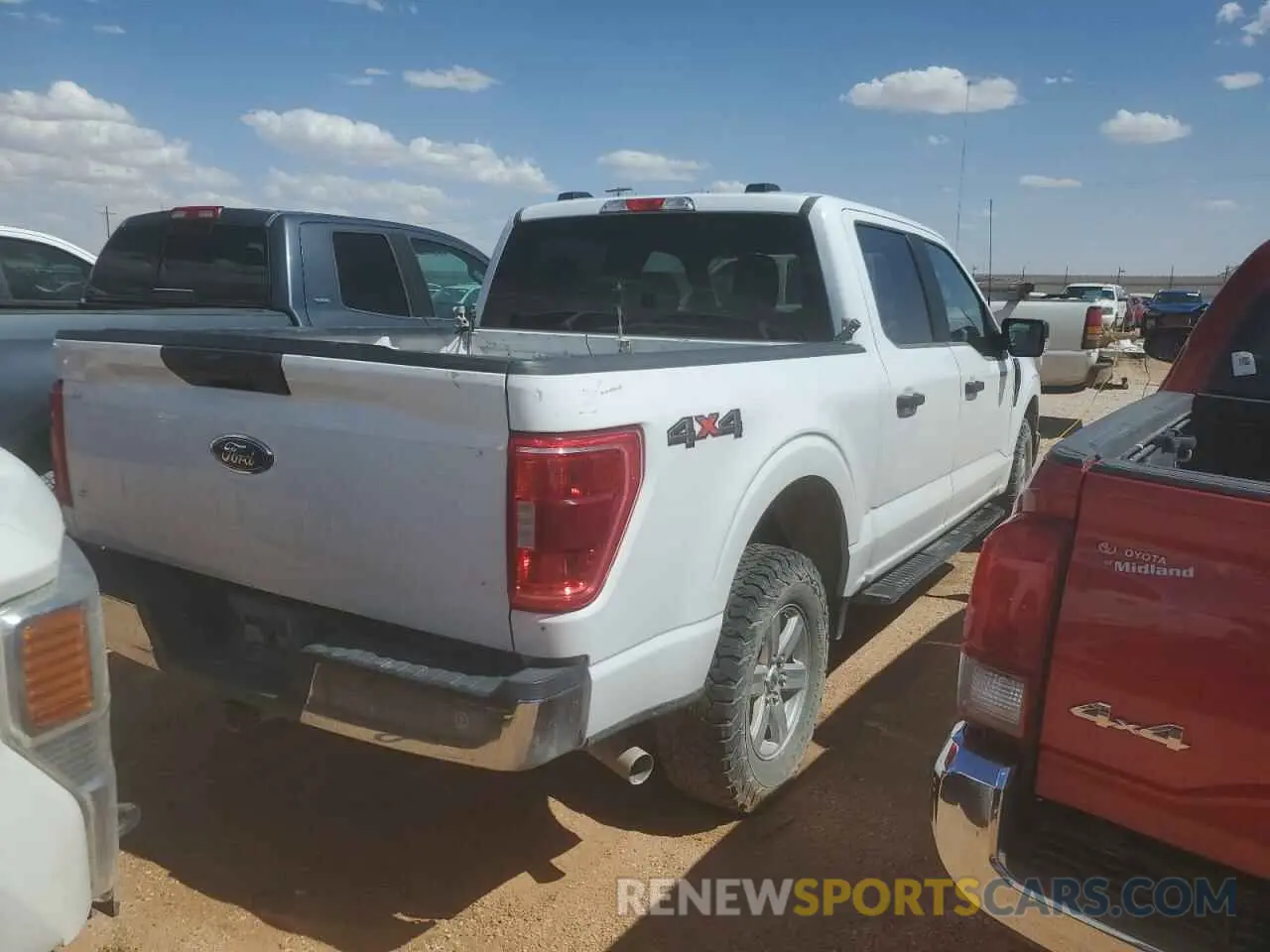 3 fotografías del automóvil dañado 1FTFW1E59MKE47732 FORD F-150 2021