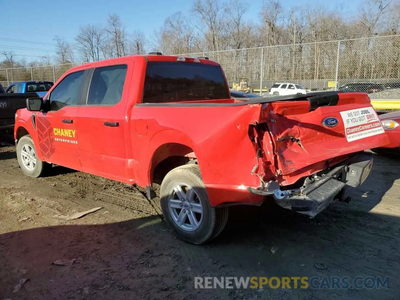 2 fotografías del automóvil dañado 1FTEW1CB8NKD18631 FORD F-150 2022