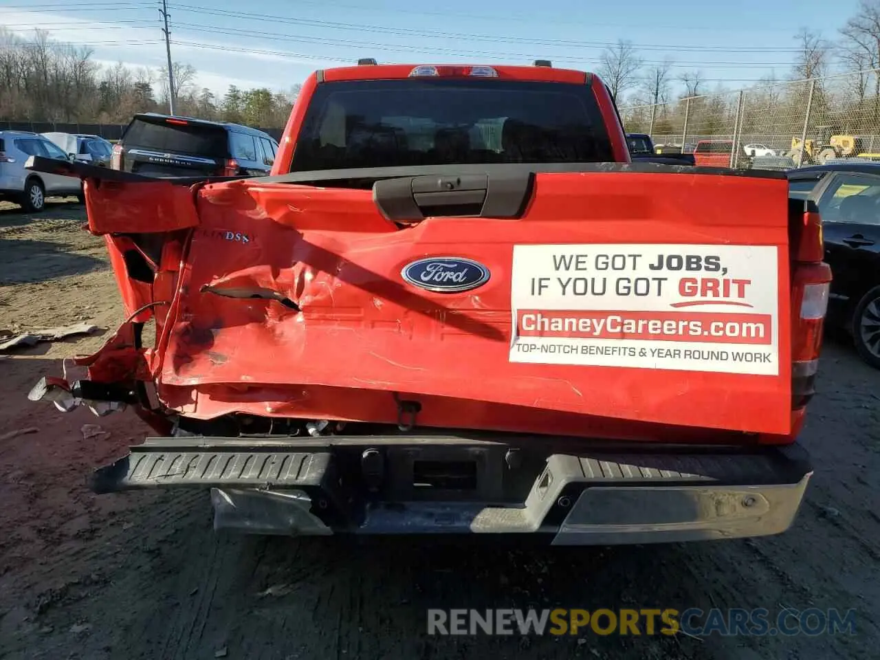 6 fotografías del automóvil dañado 1FTEW1CB8NKD18631 FORD F-150 2022