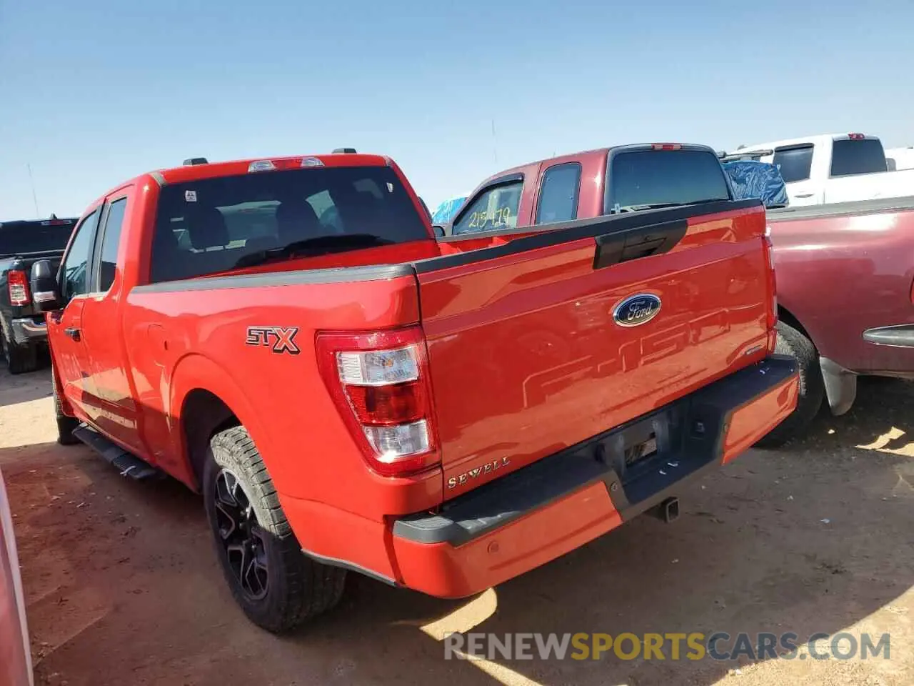 2 fotografías del automóvil dañado 1FTEX1CP1NKF06416 FORD F-150 2022