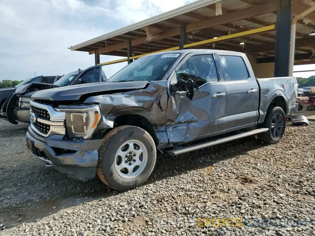 1 fotografías del automóvil dañado 1FTFW1E83NFA40770 FORD F-150 2022