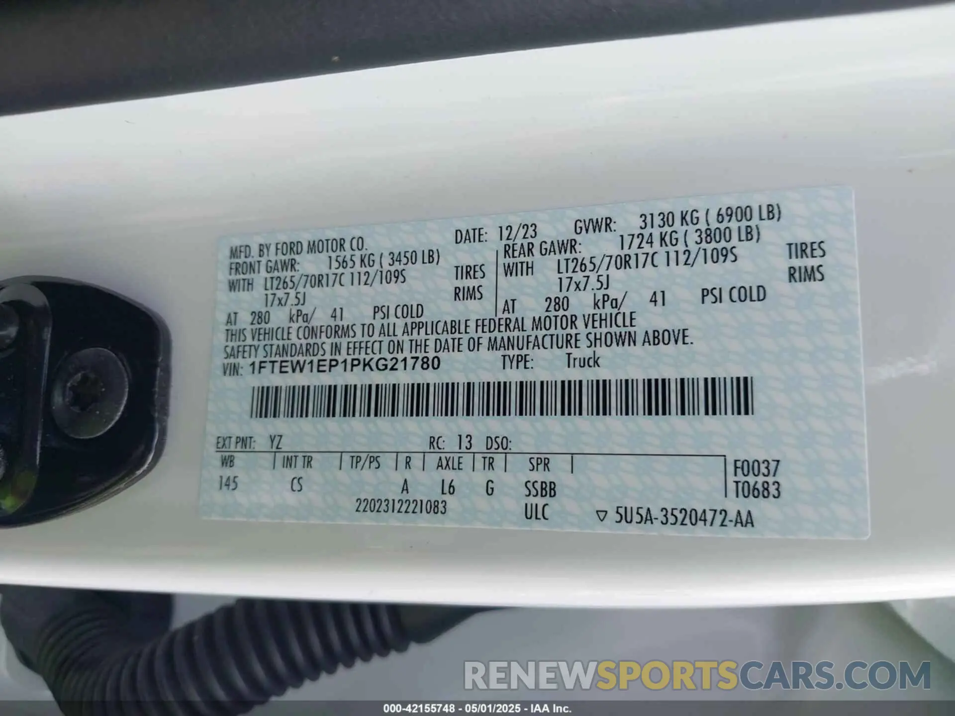 9 fotografías del automóvil dañado 1FTEW1EP1PKG21780 FORD F-150 2023