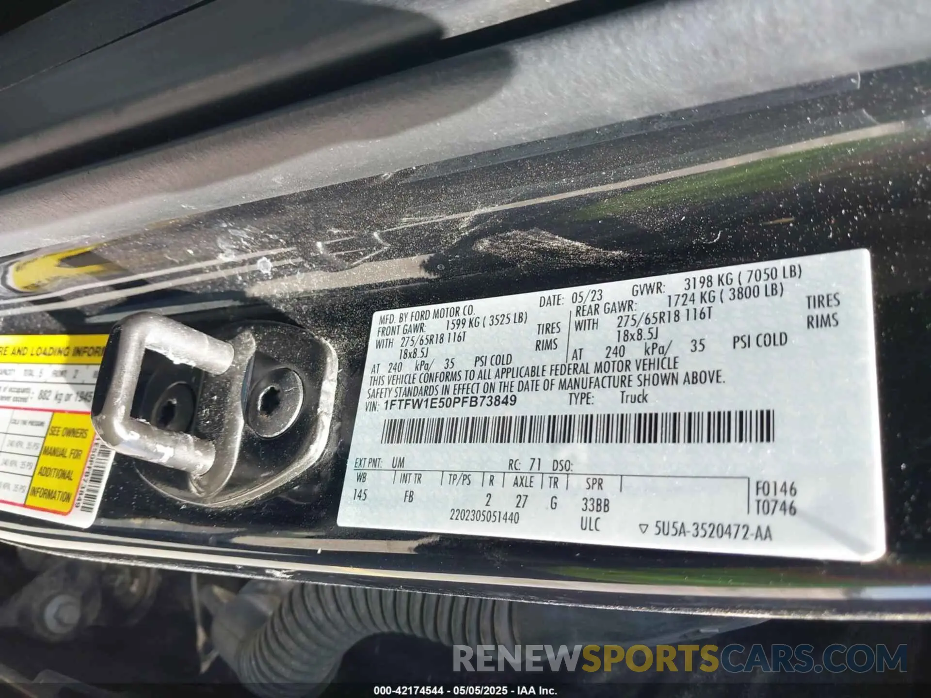9 fotografías del automóvil dañado 1FTFW1E50PFB73849 FORD F-150 2023