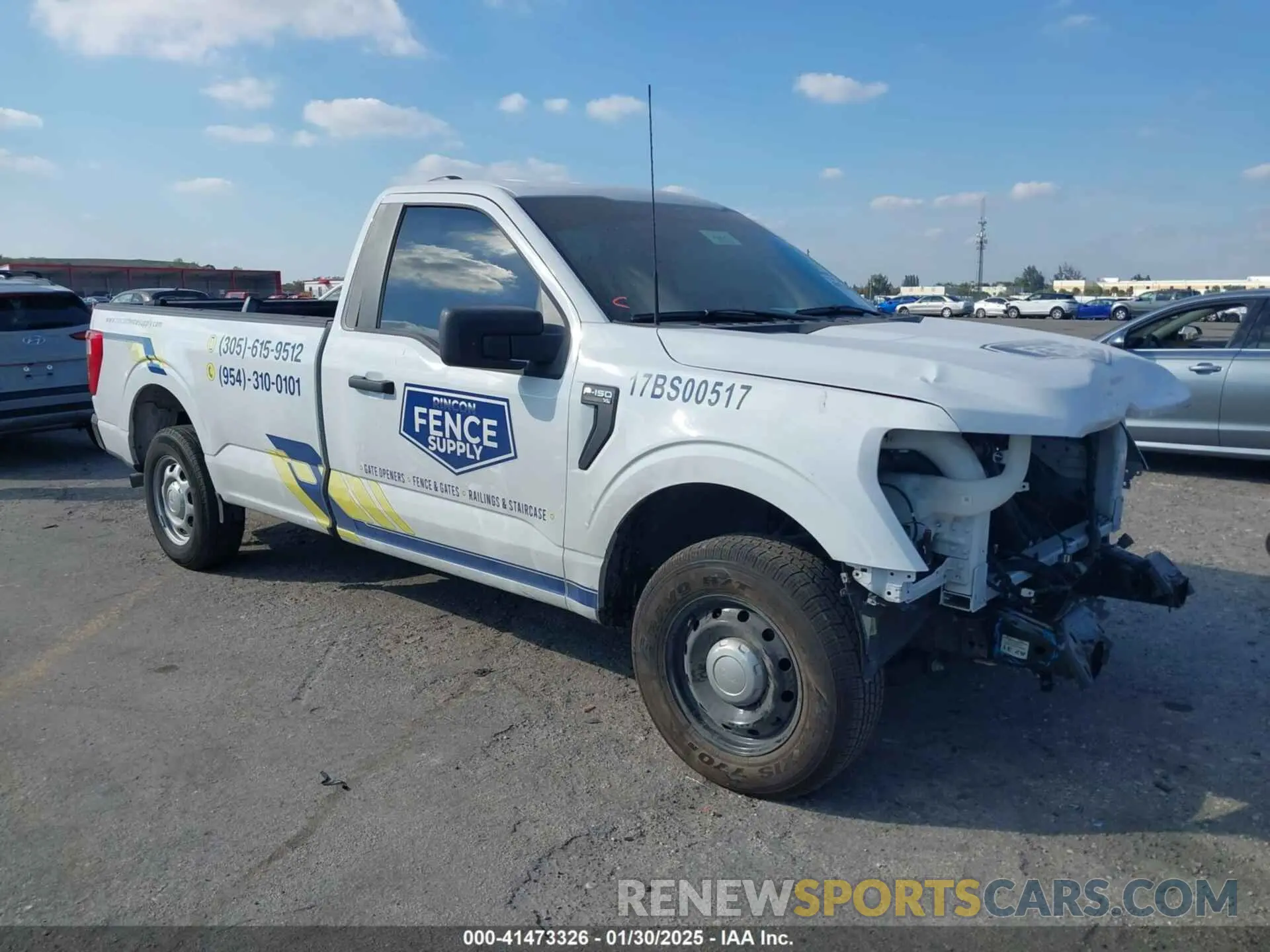 1 fotografías del automóvil dañado 1FTMF1CP7PKG21586 FORD F-150 2023