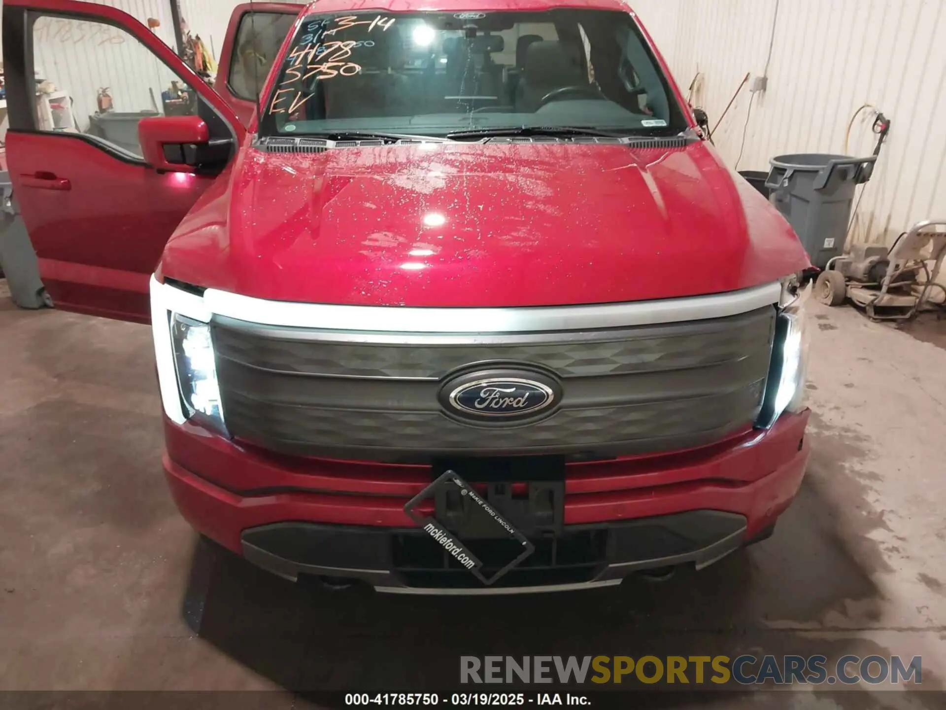 10 fotografías del automóvil dañado 1FT6W1EV2NWG01661 FORD F-150 LIGHTNING 2022