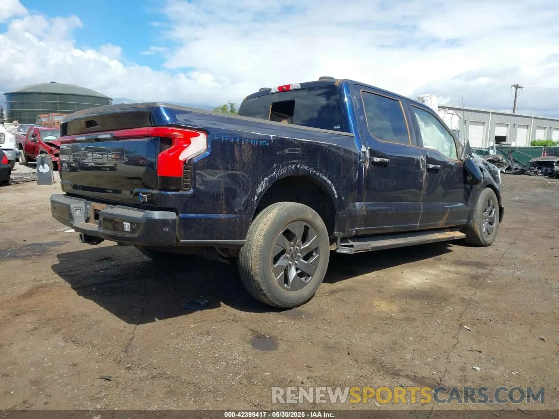 4 fotografías del automóvil dañado 1FTVW1EL9NWG15390 FORD F-150 LIGHTNING 2022