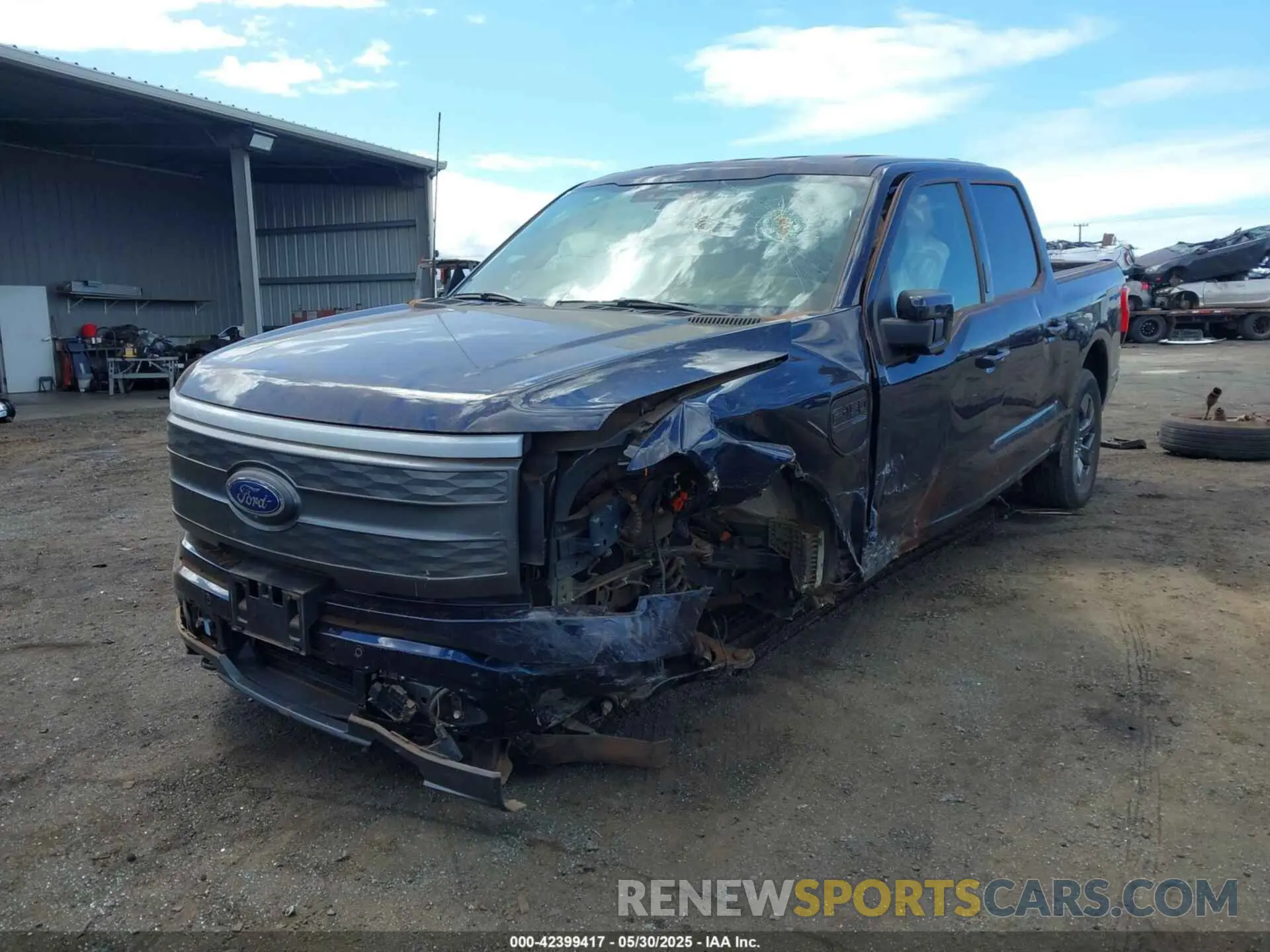 6 fotografías del automóvil dañado 1FTVW1EL9NWG15390 FORD F-150 LIGHTNING 2022