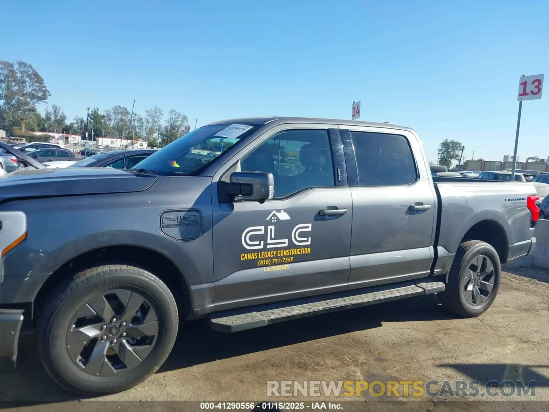 14 fotografías del automóvil dañado 1FTVW1EL9NWG16717 FORD F-150 LIGHTNING 2022