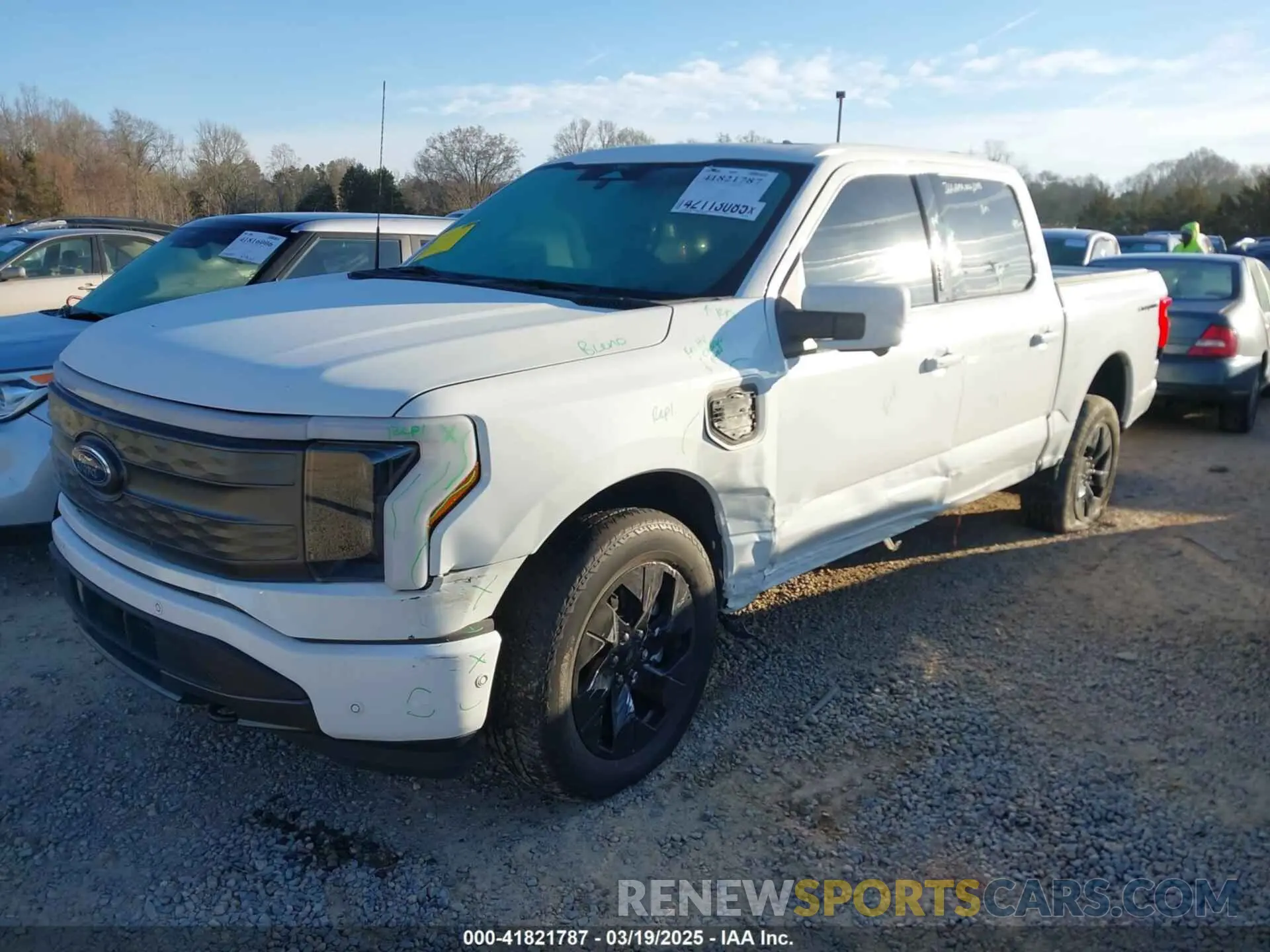 2 fotografías del automóvil dañado 1FTVW1EV4NWG04301 FORD F-150 LIGHTNING 2022