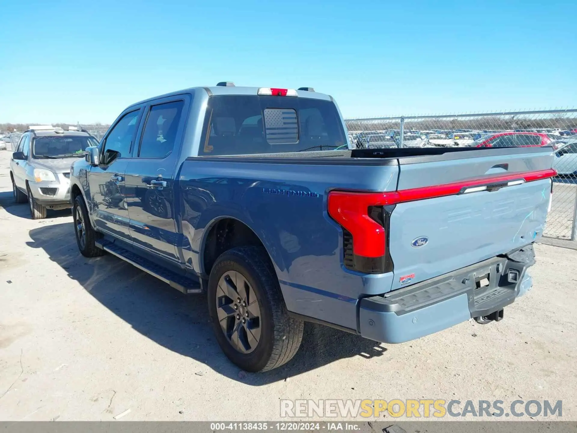 3 fotografías del automóvil dañado 1FT6W1EV4PWG14074 FORD F-150 LIGHTNING 2023