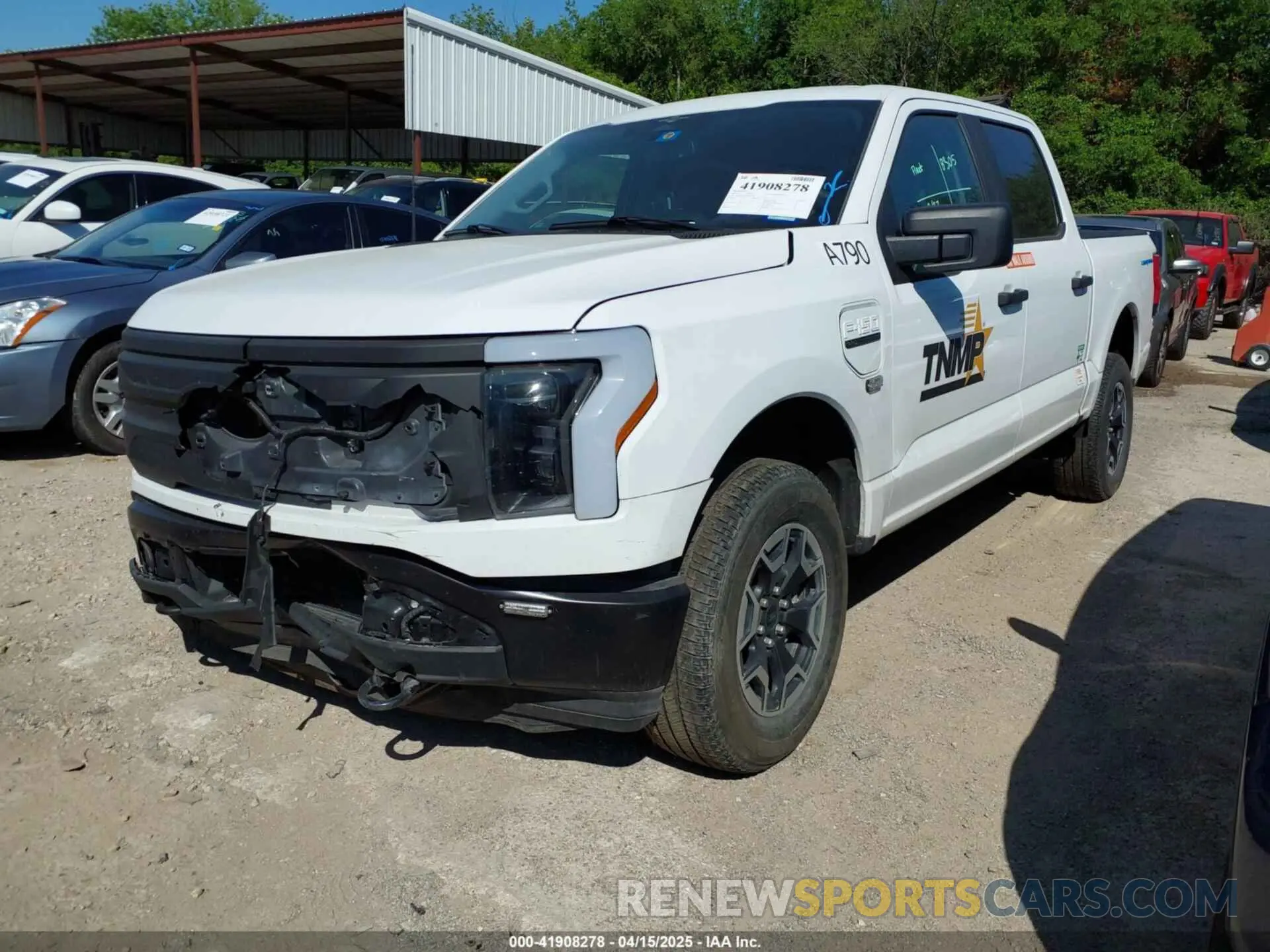 2 fotografías del automóvil dañado 1FTVW1EL2PWG18764 FORD F-150 LIGHTNING 2023