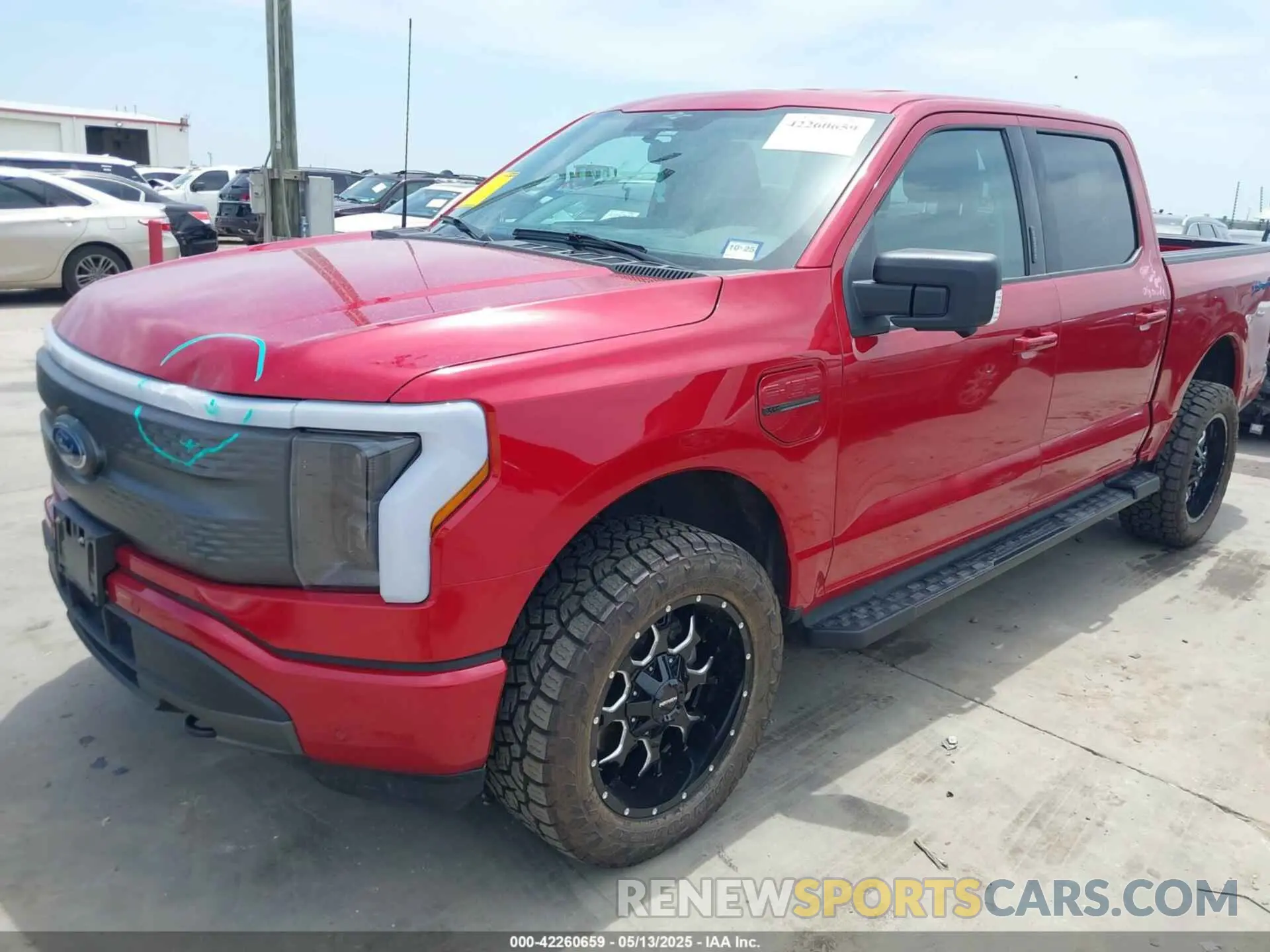 2 fotografías del automóvil dañado 1FTVW1EL8PWG33656 FORD F-150 LIGHTNING 2023