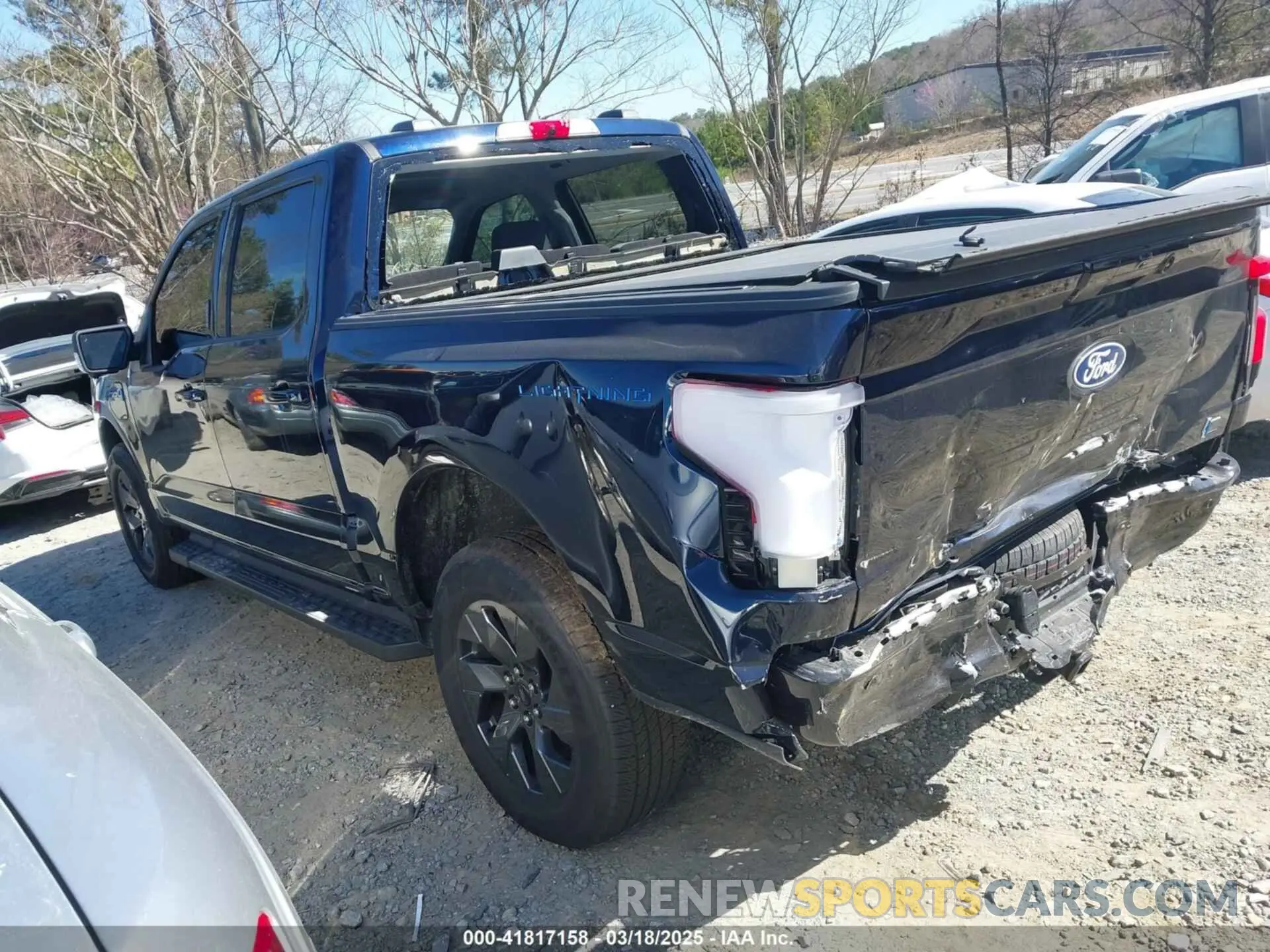 3 fotografías del automóvil dañado 1FT6W3L75RWG30755 FORD F-150 LIGHTNING 2024